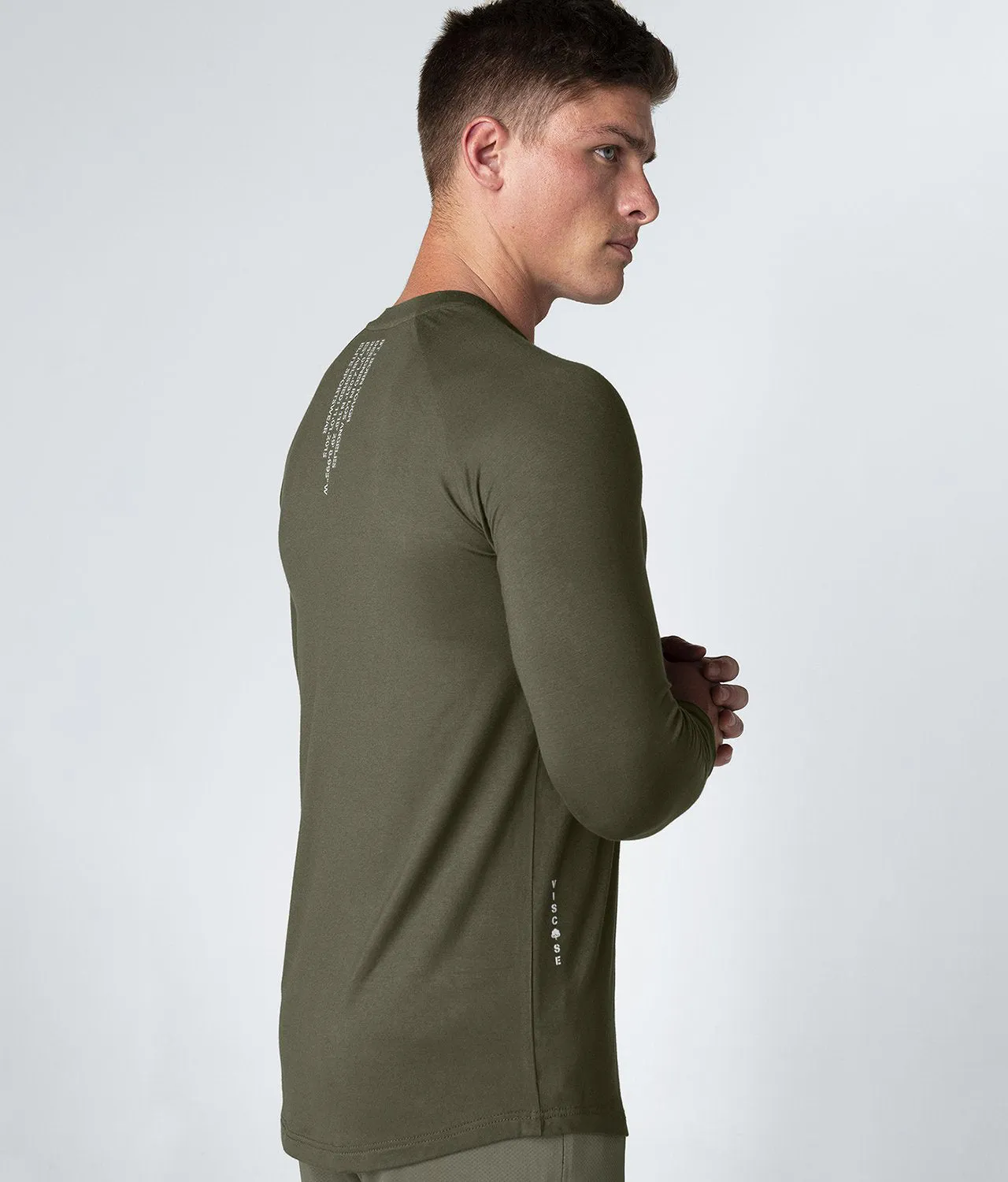 1150 . Viscose Regular-Fit Shirt - Military Green