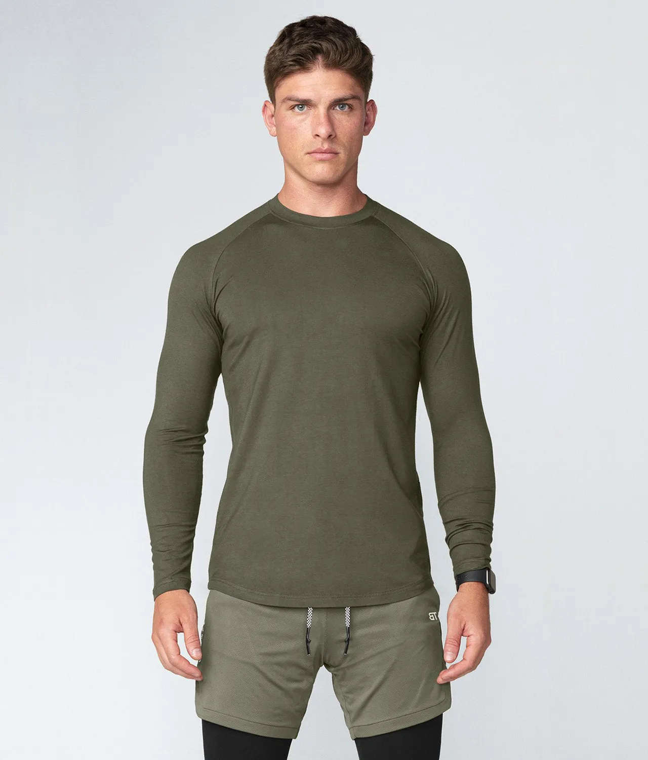 1150 . Viscose Regular-Fit Shirt - Military Green