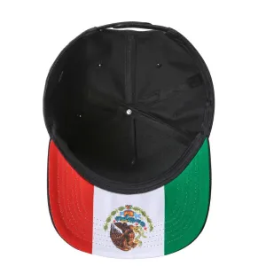 12 Pack Snapback Hat Cap - Mexico Flag Under Bill, 5-Panel