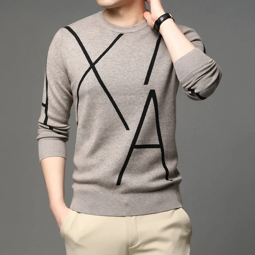 2022 New Fashion Brand Knit High End Designer Winter Wool Pullover