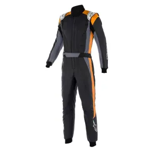 Alpinestars GP Pro Comp v2 FIA Suit - Black/Asphalt/Orange Fluo