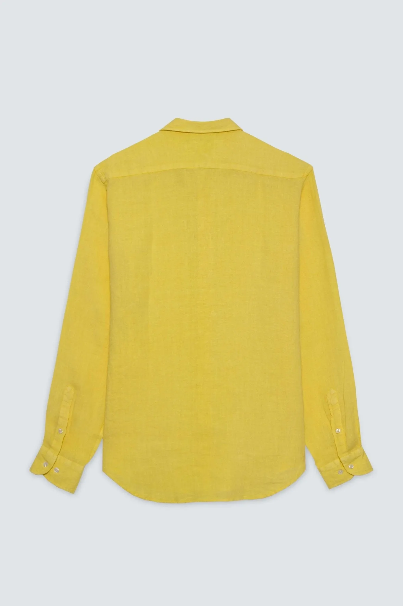 basic linen shirt light yellow