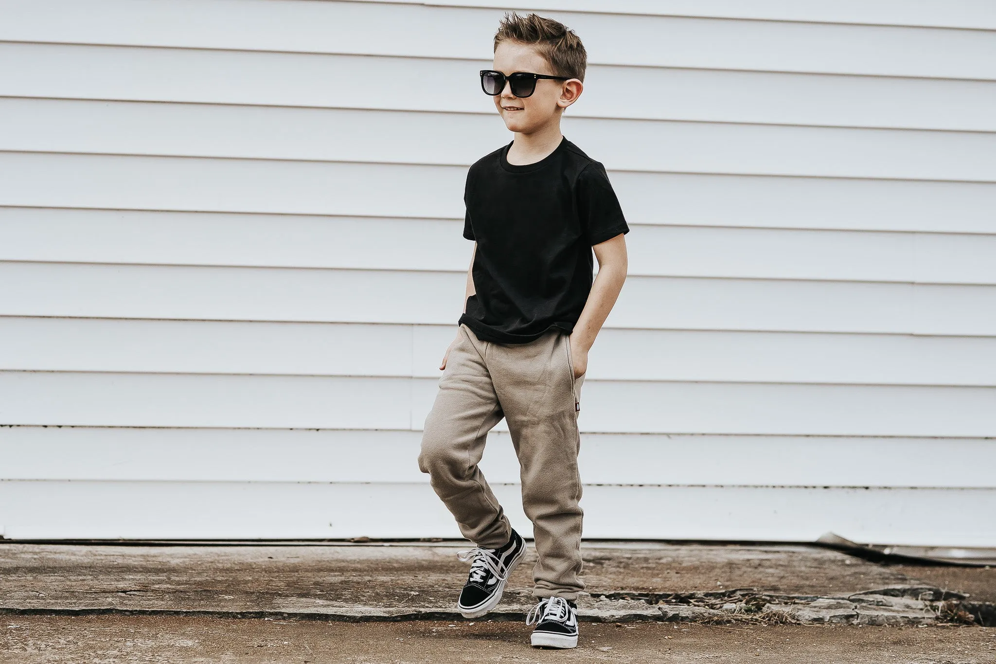 Boys Soft Organic Cotton Jersey Short Sleeve Crew Tee | Road