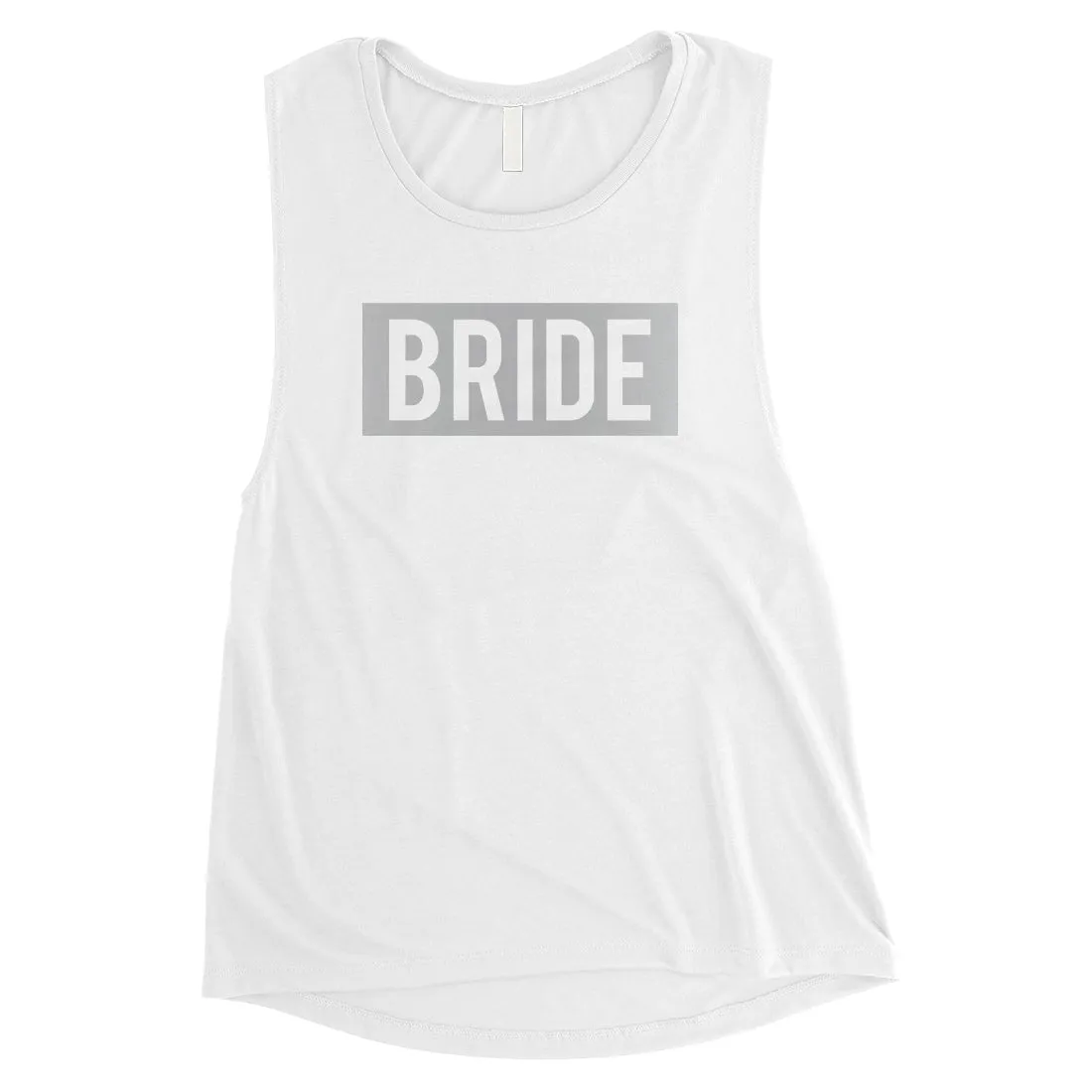 Bride Squad Boxed-SILVER Womens Muscle Tank Top Charming Design