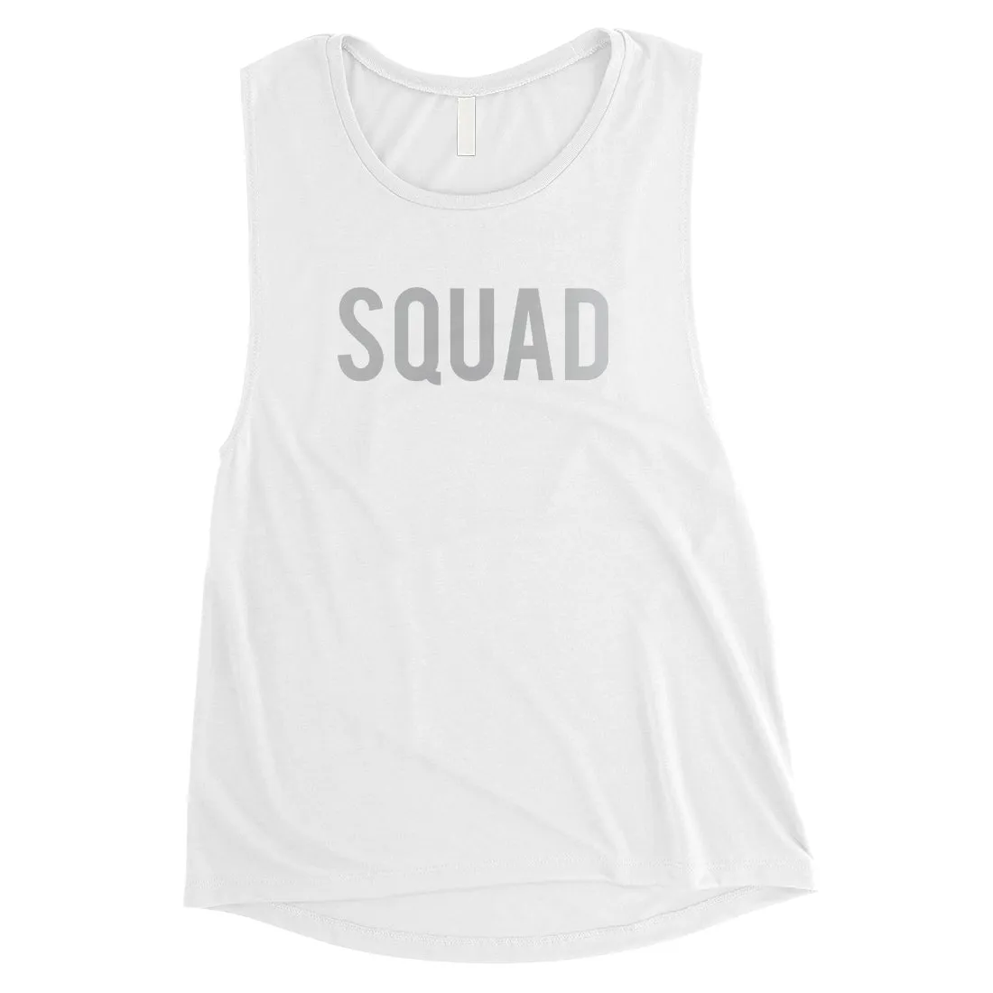 Bride Squad Boxed-SILVER Womens Muscle Tank Top Charming Design