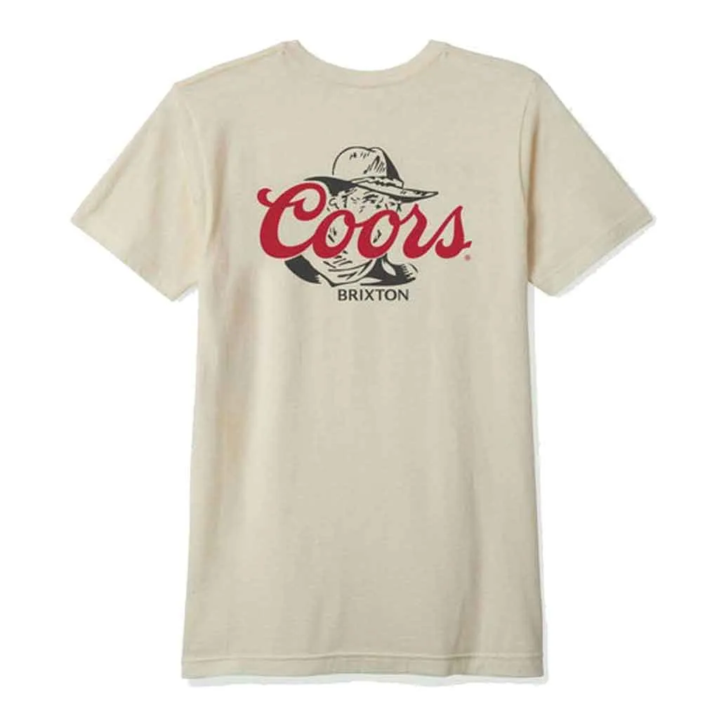 Brixton x Coors Wayne S/S Tee - Natural