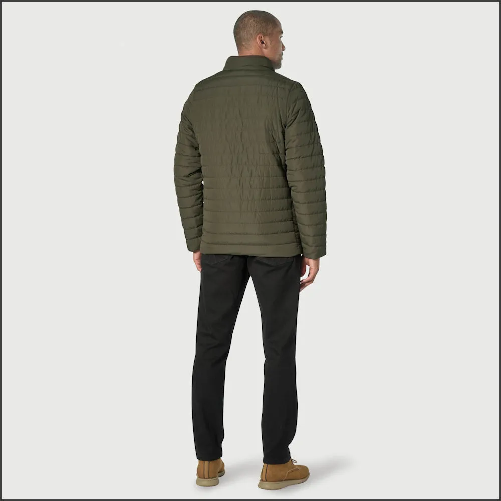 Brook Taverner Orlando Olive Quilted Puffer Jacket Casual --