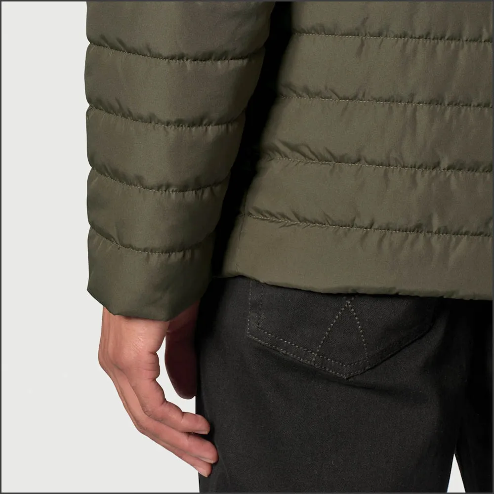 Brook Taverner Orlando Olive Quilted Puffer Jacket Casual --