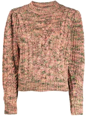 CABLE-KNIT SPECKLED JUMPER 999 MUL