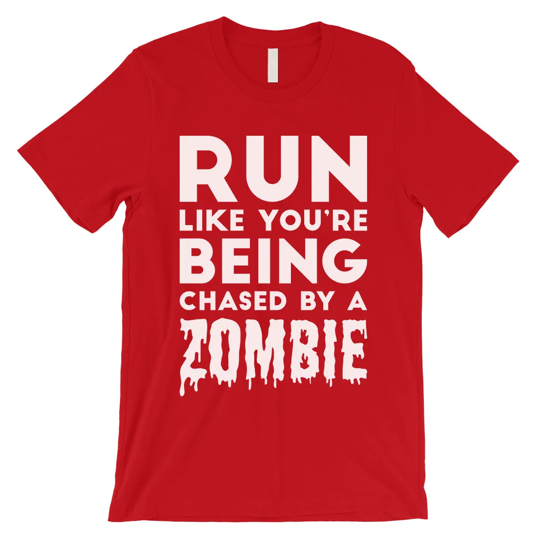 Chased By Zombie Mens Scary Truth Halloween T-Shirt Gift for Friend