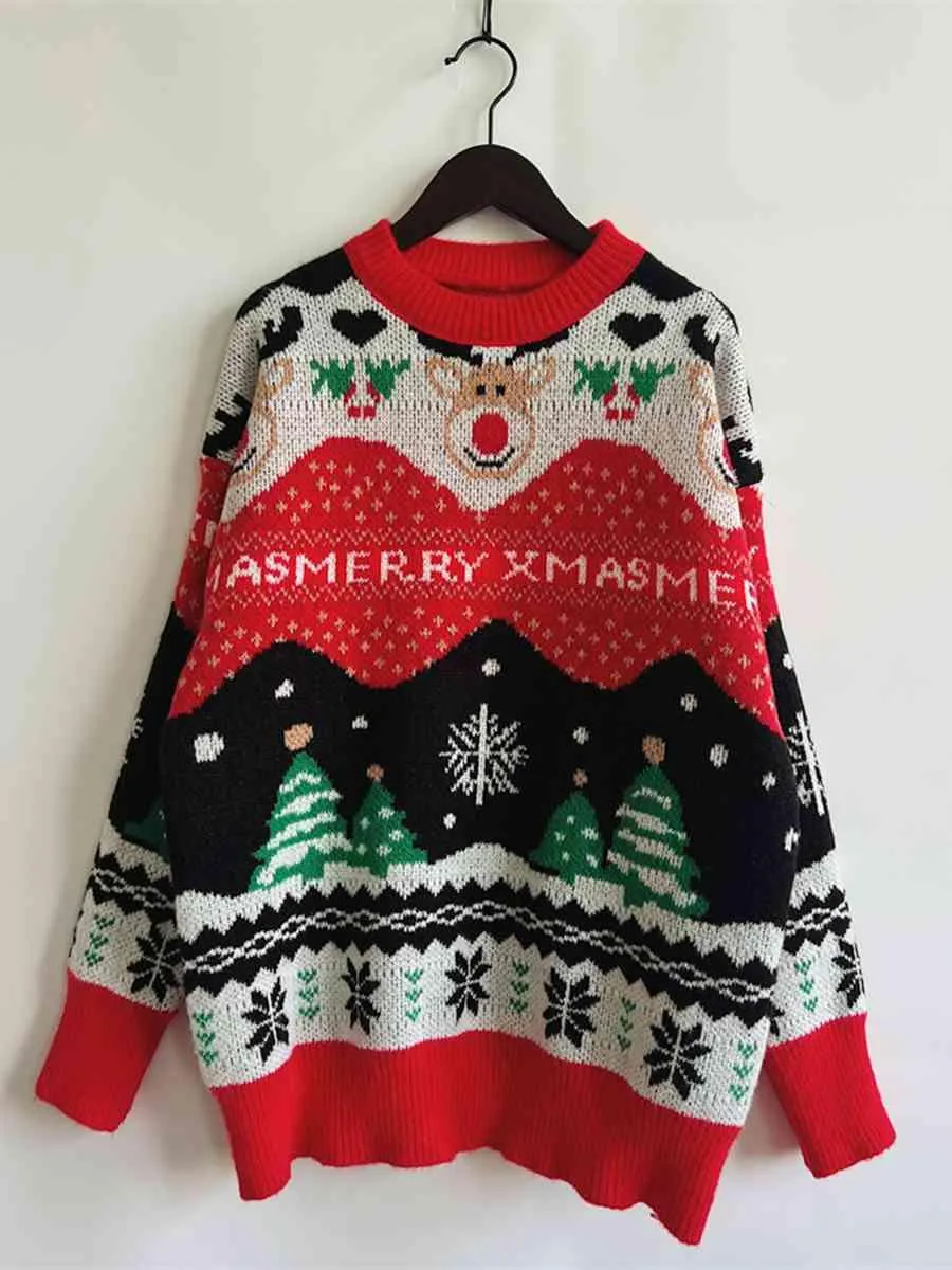 Cheerful Holiday Knit Pullover