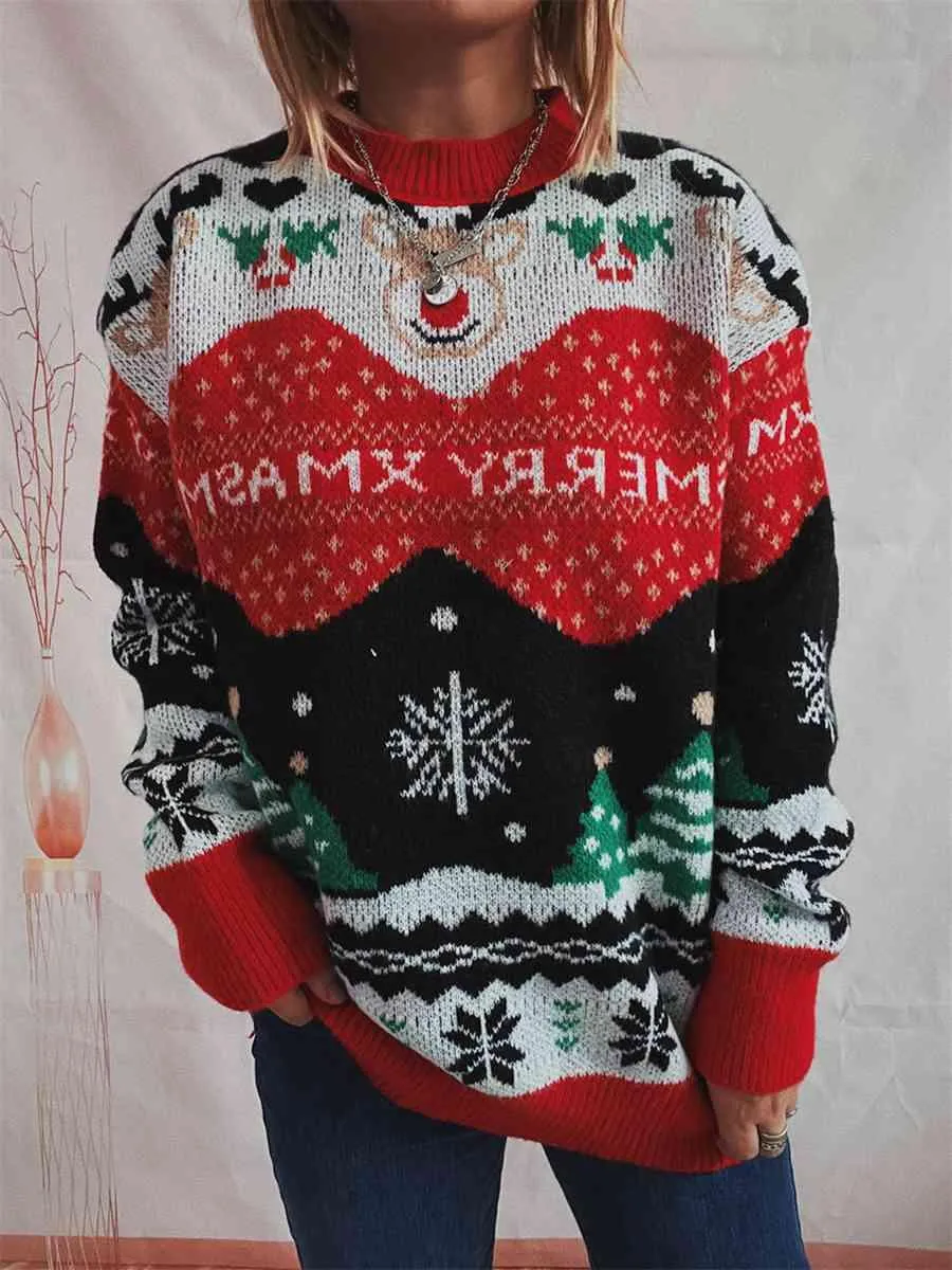 Cheerful Holiday Knit Pullover