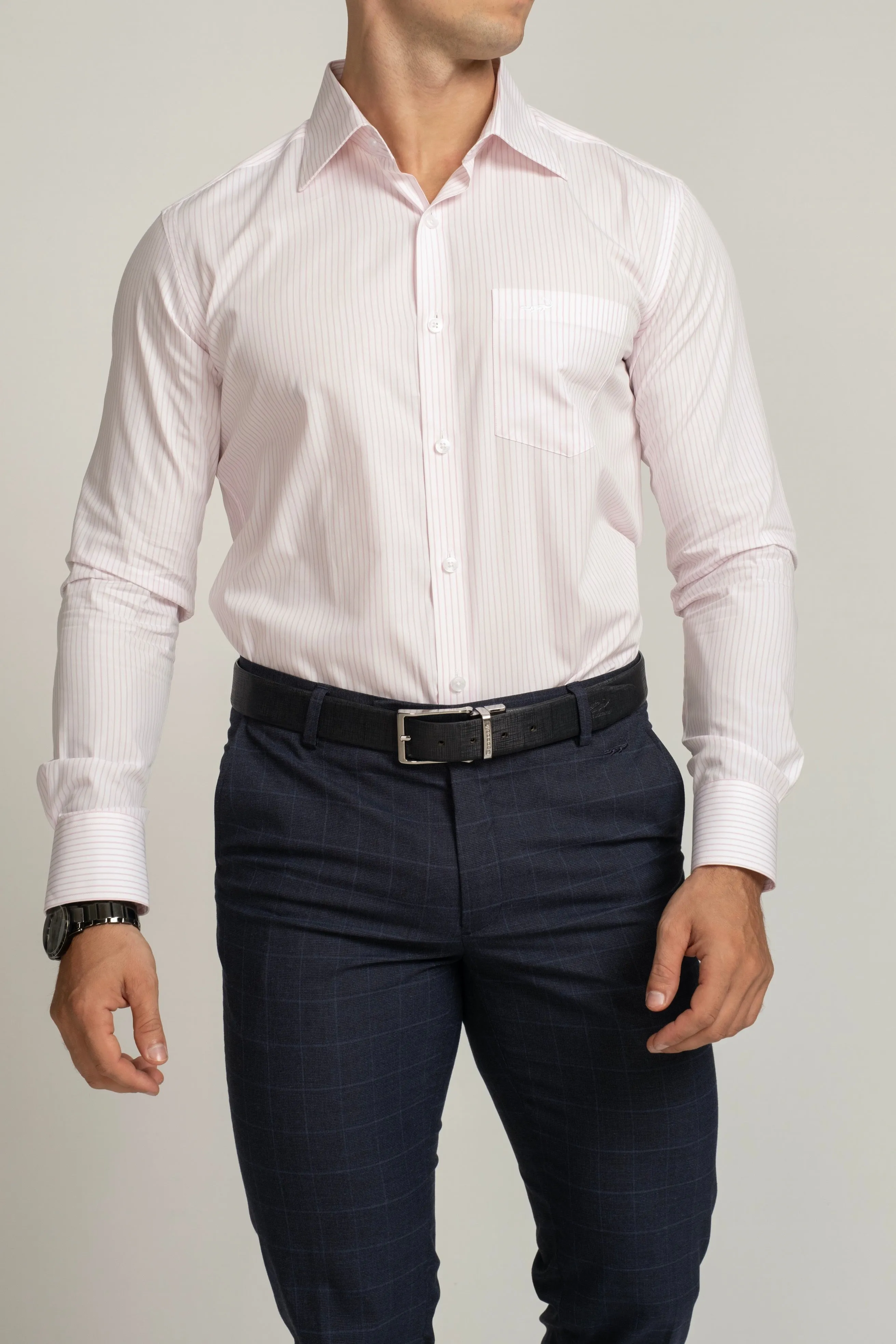 Crocodile Slim Fit Formal Seasonal FS Shirt Morning Glory