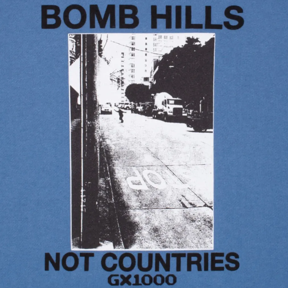 GX1000 Bomb Hills Not Countries Hoodie [Columbia Blue]