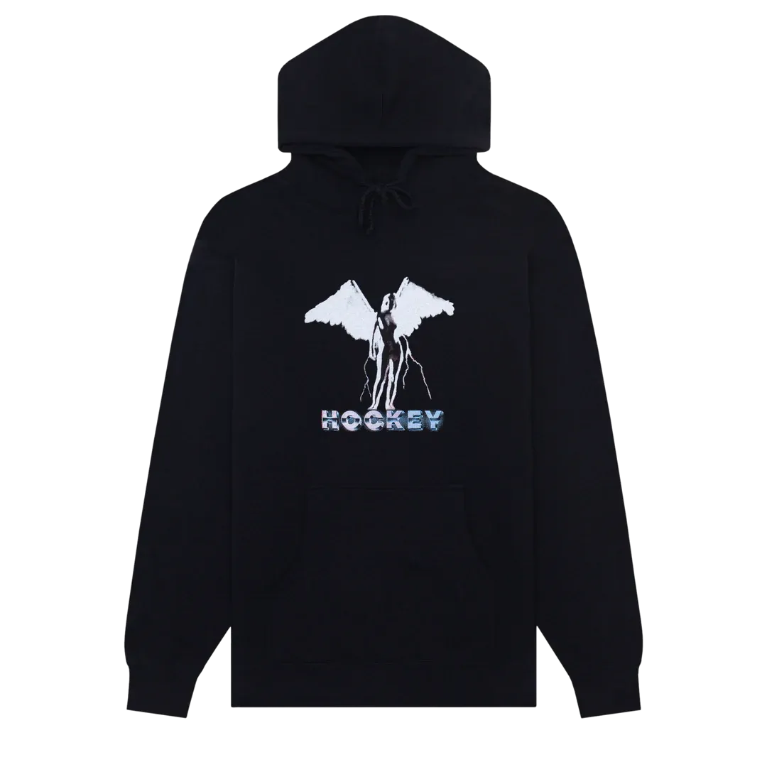 HOCKEY ANGEL HOODIE BLACK