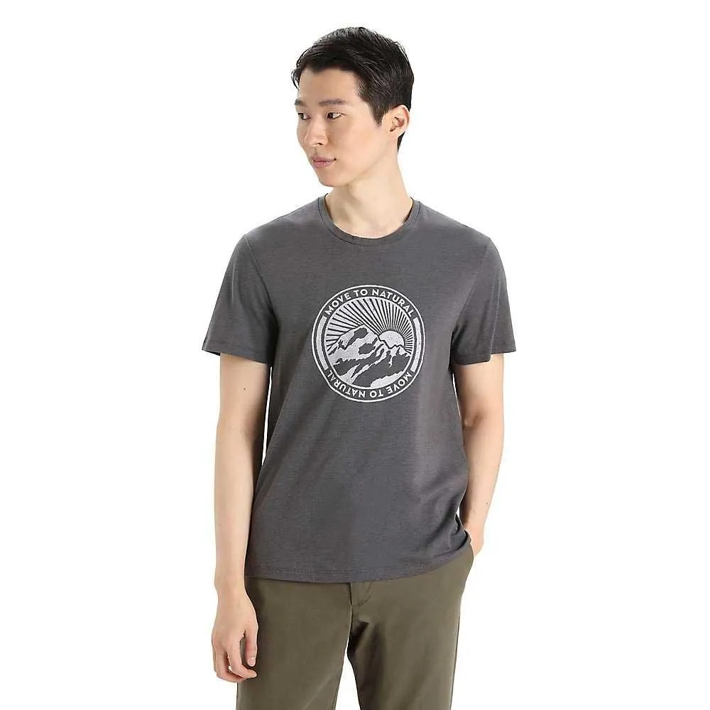 Icebreaker Men's Central Classic SS Tee - Move To Natural Mountain