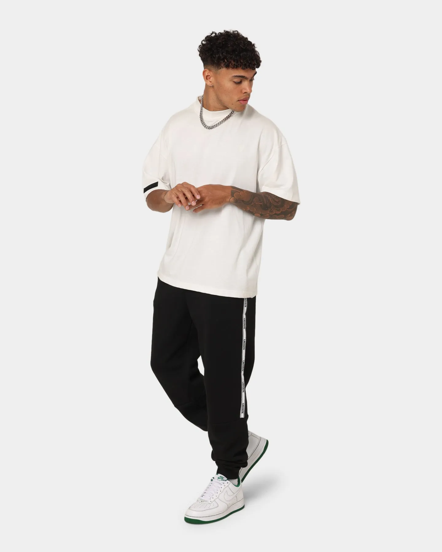 Lacoste Lifestyle Side Tape Pants Black