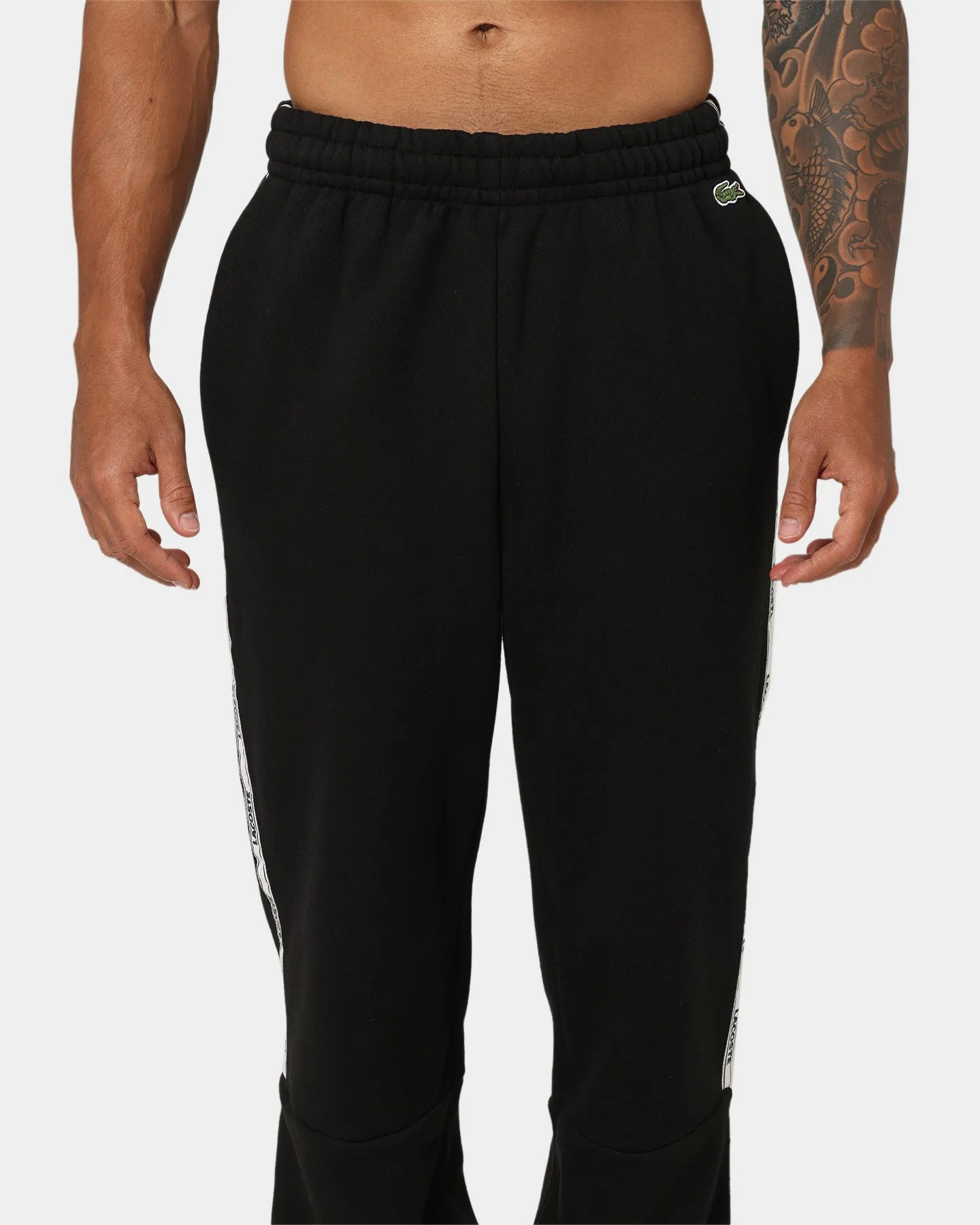 Lacoste Lifestyle Side Tape Pants Black