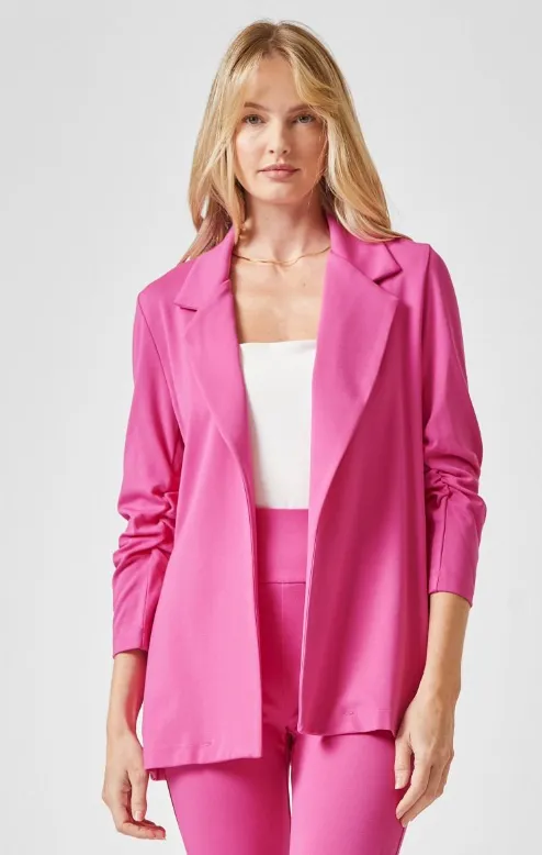 Magic 3/4 Sleeve Blazer - Hot Pink