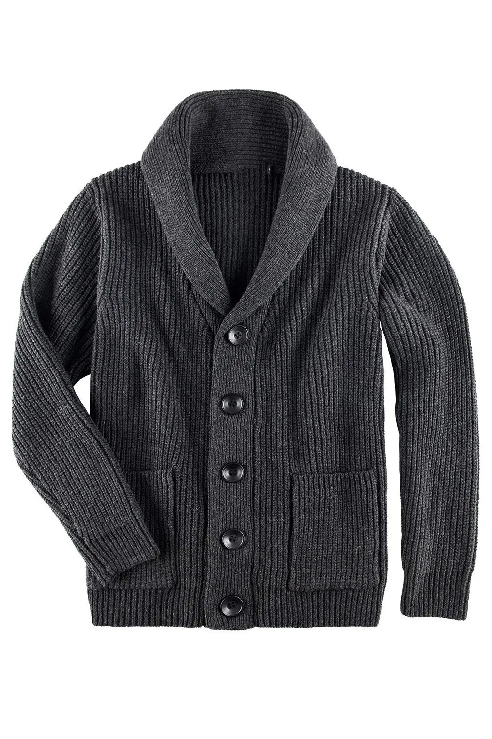 Men Turtle Neck Button Down Closure Long Sleeve Solid Colored Warm Winter Awesome Casual Cardigan - MC88779