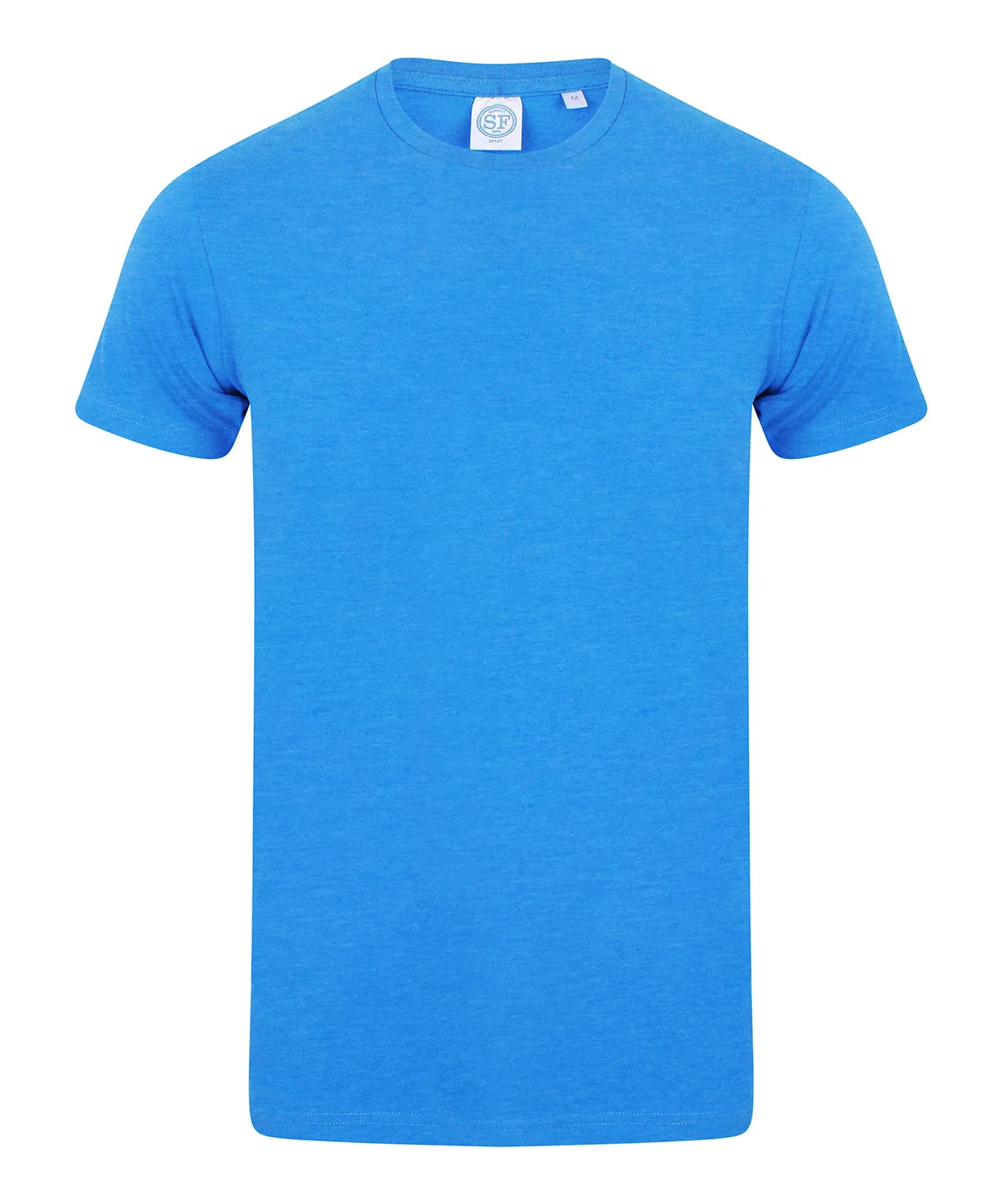 Mens feel good stretch t-shirt | Heather Blue