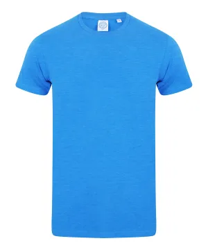 Mens feel good stretch t-shirt | Heather Blue