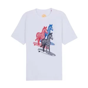 Mens Three Surfing Zebras Tee