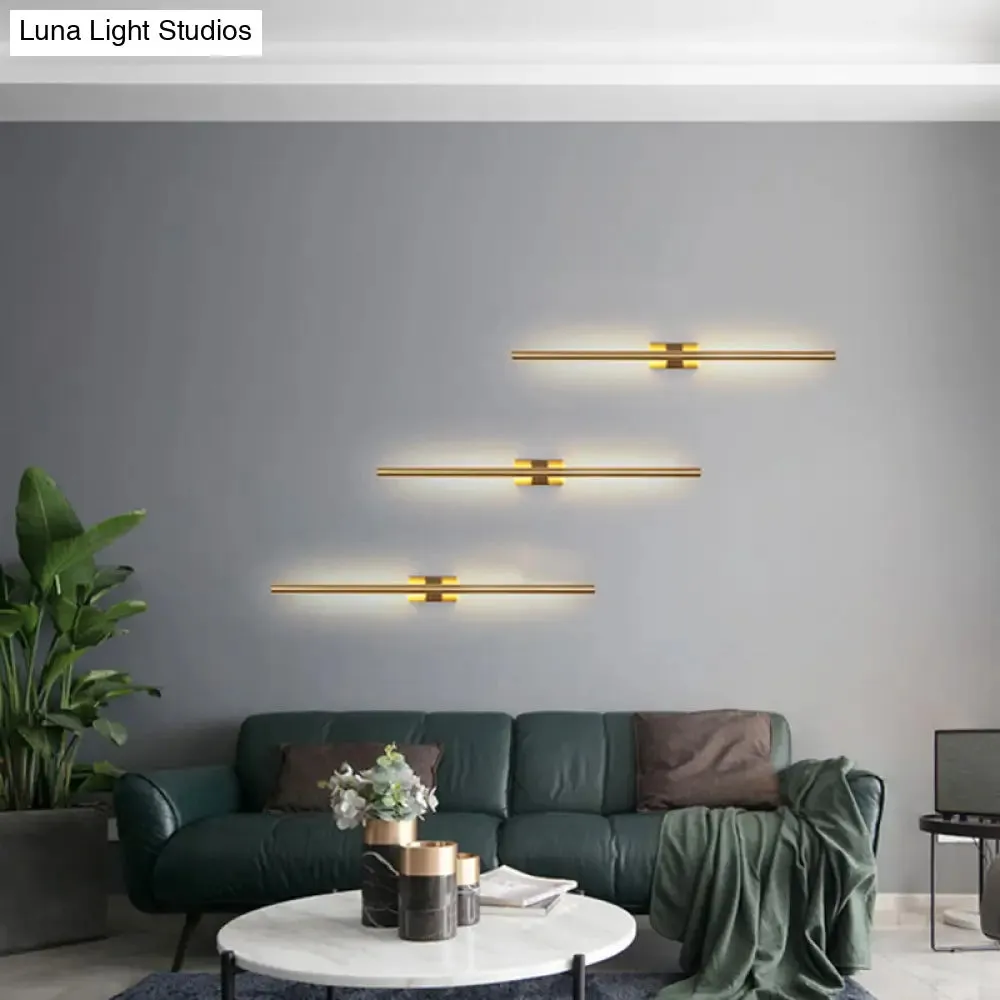 Modern LED Wall Mount Light - Linear Shape, Acrylic Design for Living Room