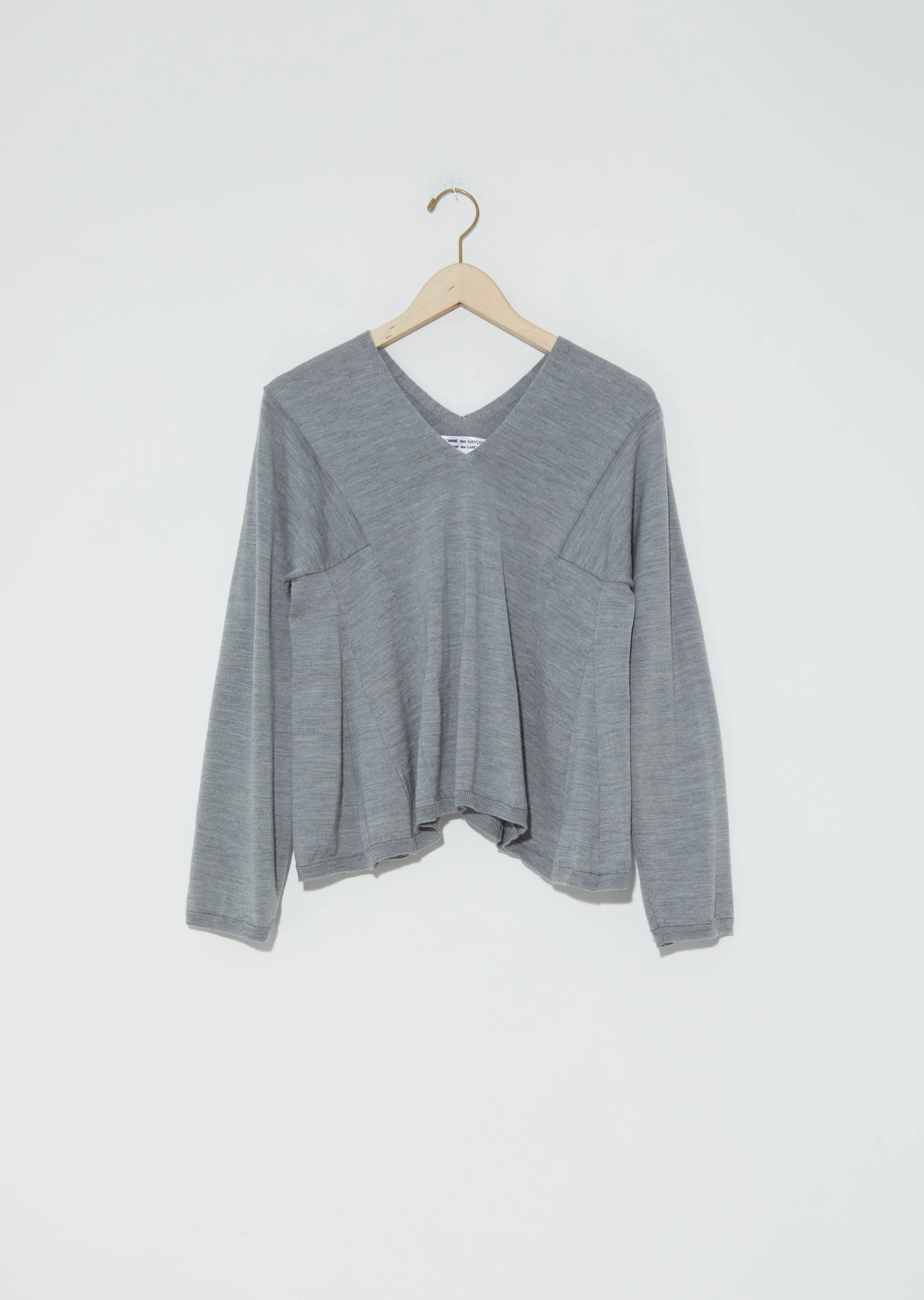 Paneled V-Neck Sweater