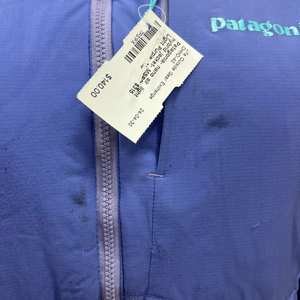 Patagonia- nano air light hybrid jacket- MSRP $315 - dirty: Light Purple -women-MD