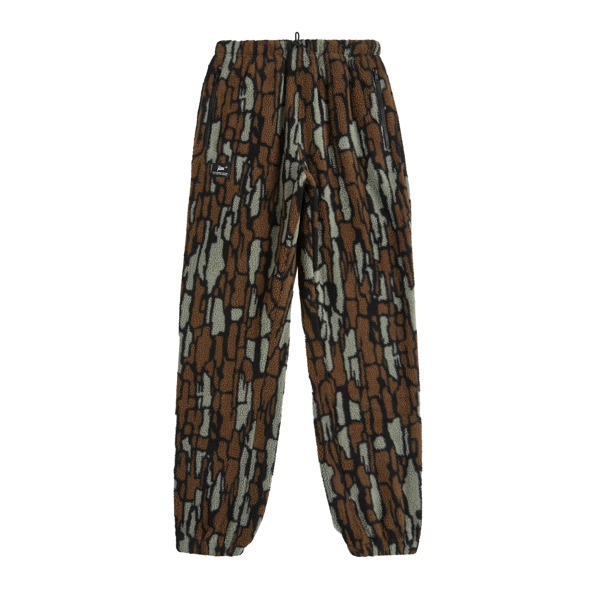 Patta Woodie Fleece Pants Slate Black