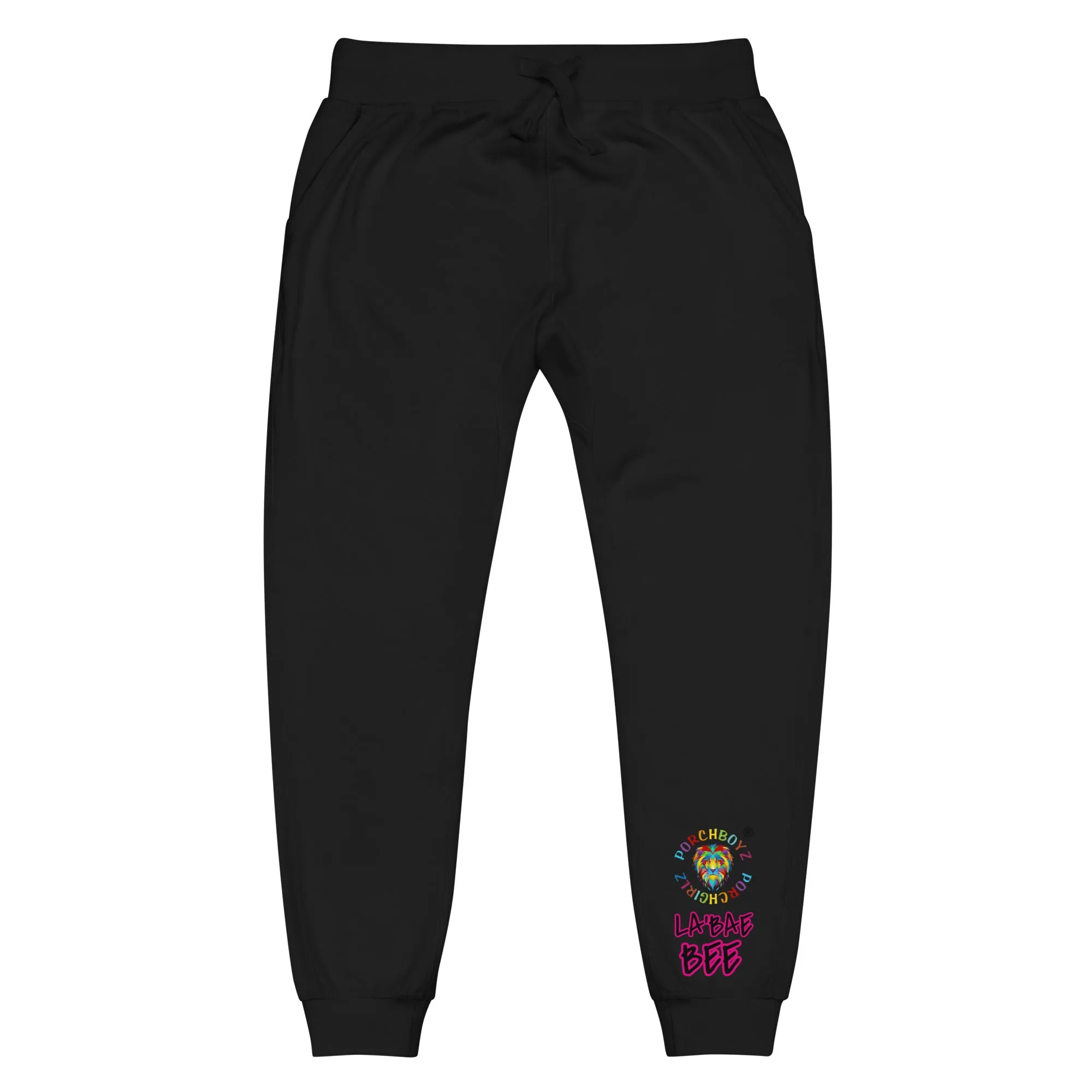 PORCHGIRLZ "La'Baebee" Collection Unisex fleece sweatpants