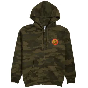 Santa Cruz Classic Dot Zip Up Hoodie - Forest Camo