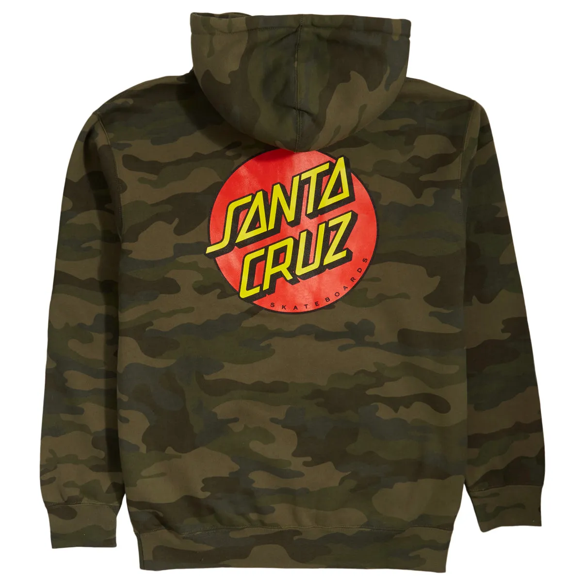 Santa Cruz Classic Dot Zip Up Hoodie - Forest Camo