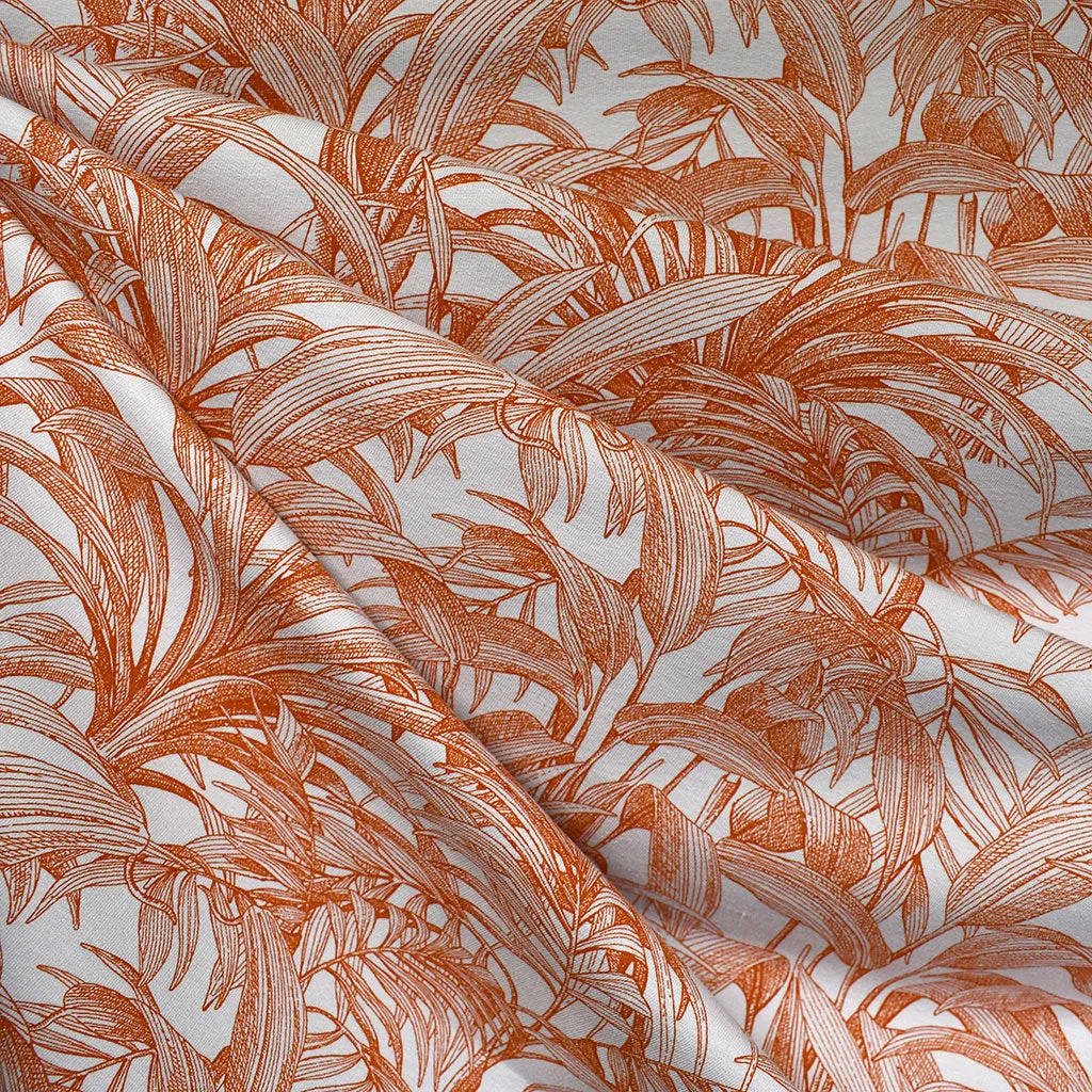 See You at Six Tropical Plants French Terry Grey