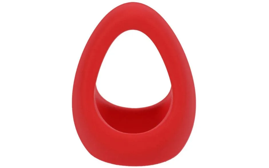 Stirrup Silicone Cock Ring Crimson