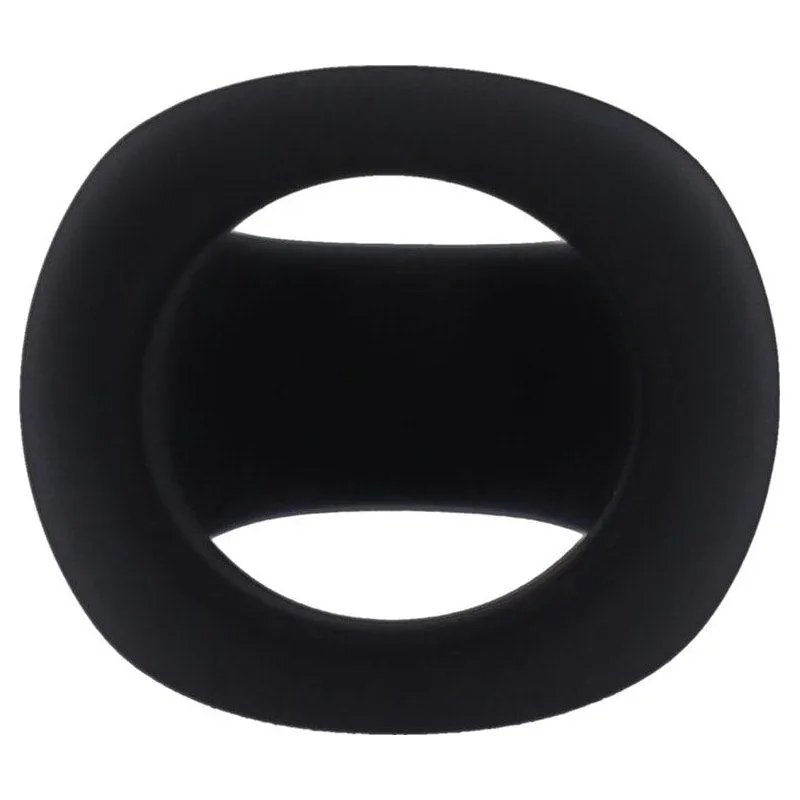 Stirrup Silicone Cock Ring Onyx