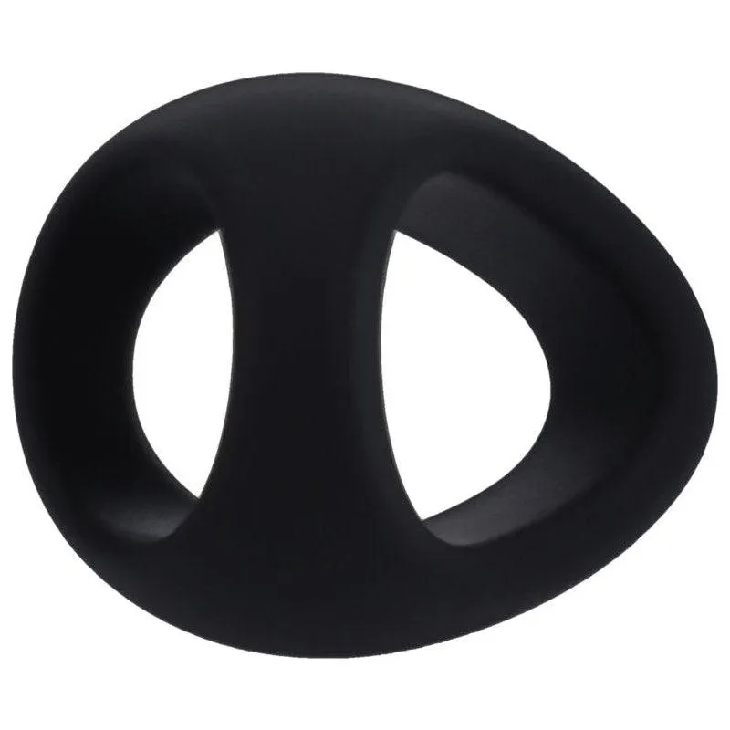 Stirrup Silicone Cock Ring Onyx