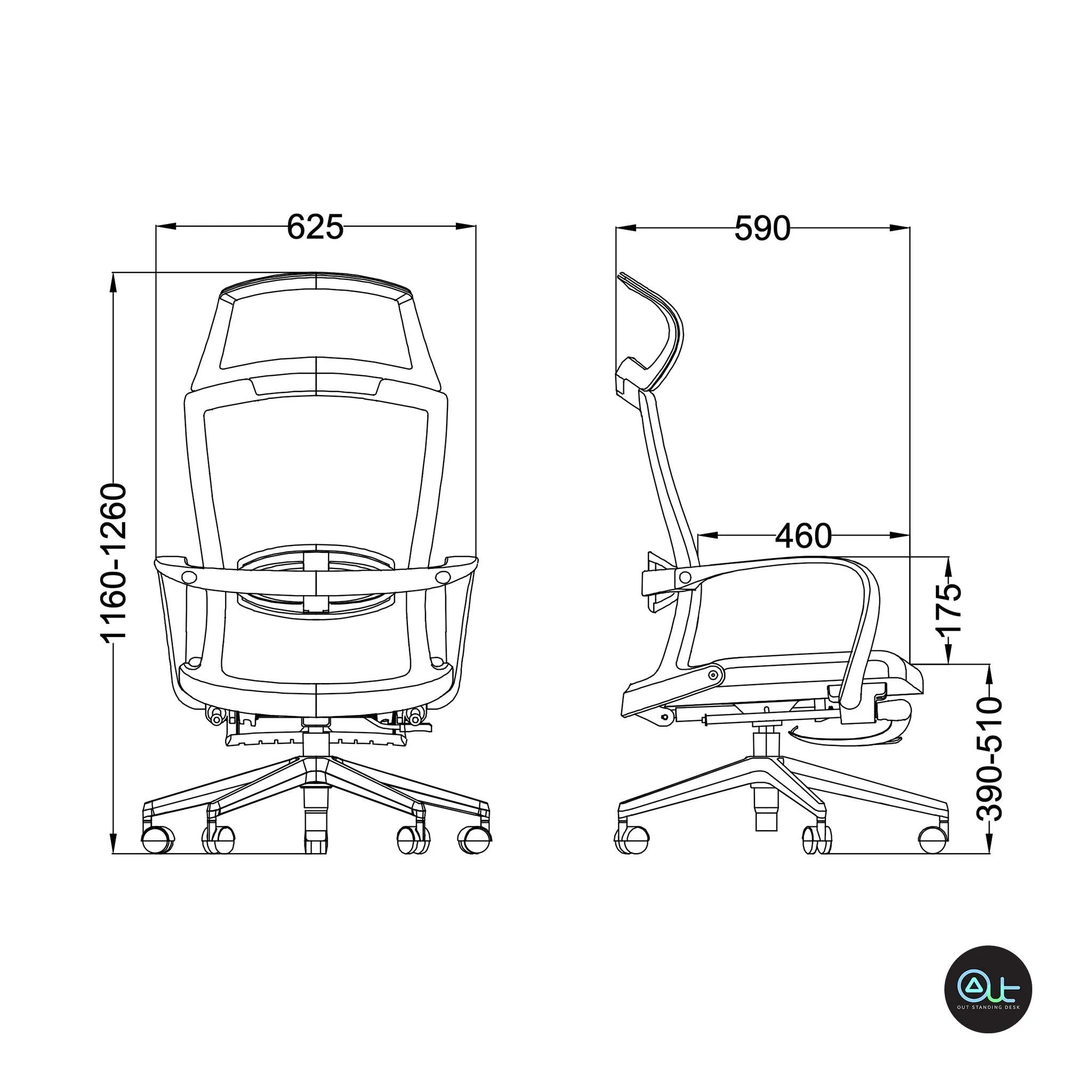 Urban Office Chair U019KT