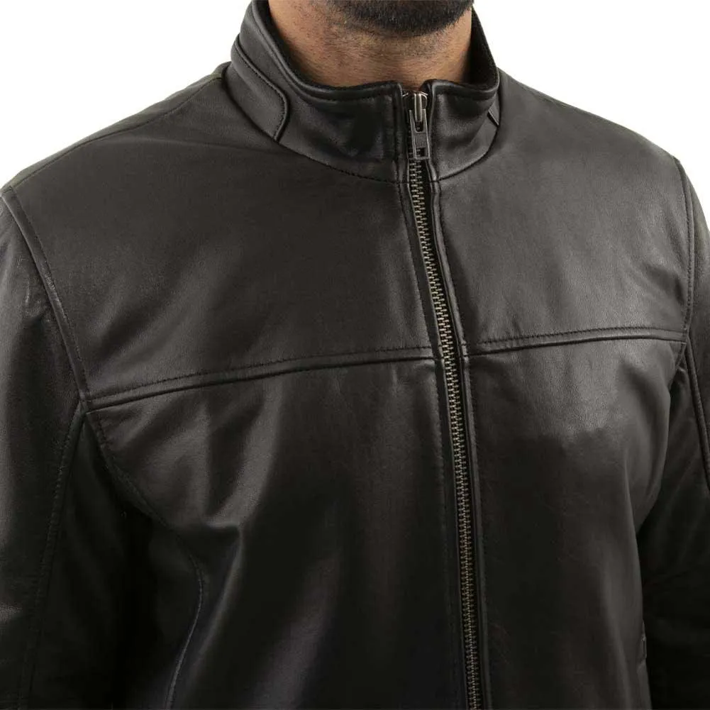 Whet Blu Mens Zain New Zealand Lambskin Cafe Jacket