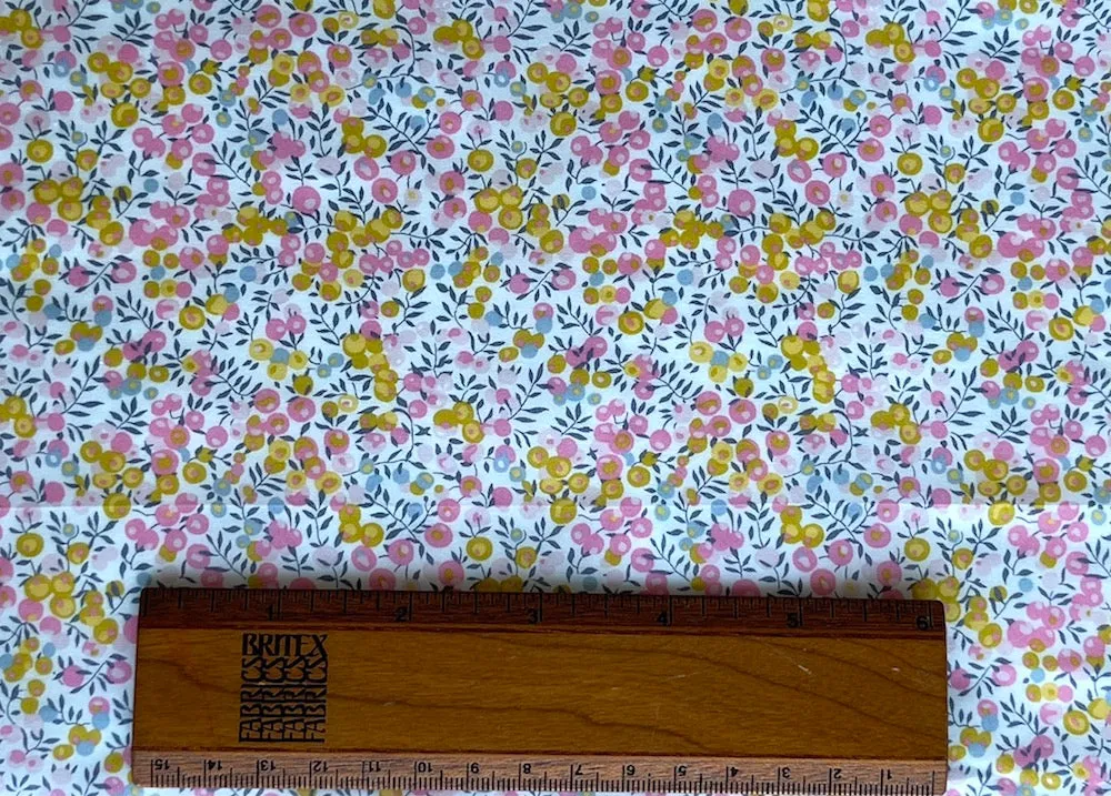 Wiltshire Pink & Butterscotch Liberty of London Tana Cotton Lawn (Made in Italy)