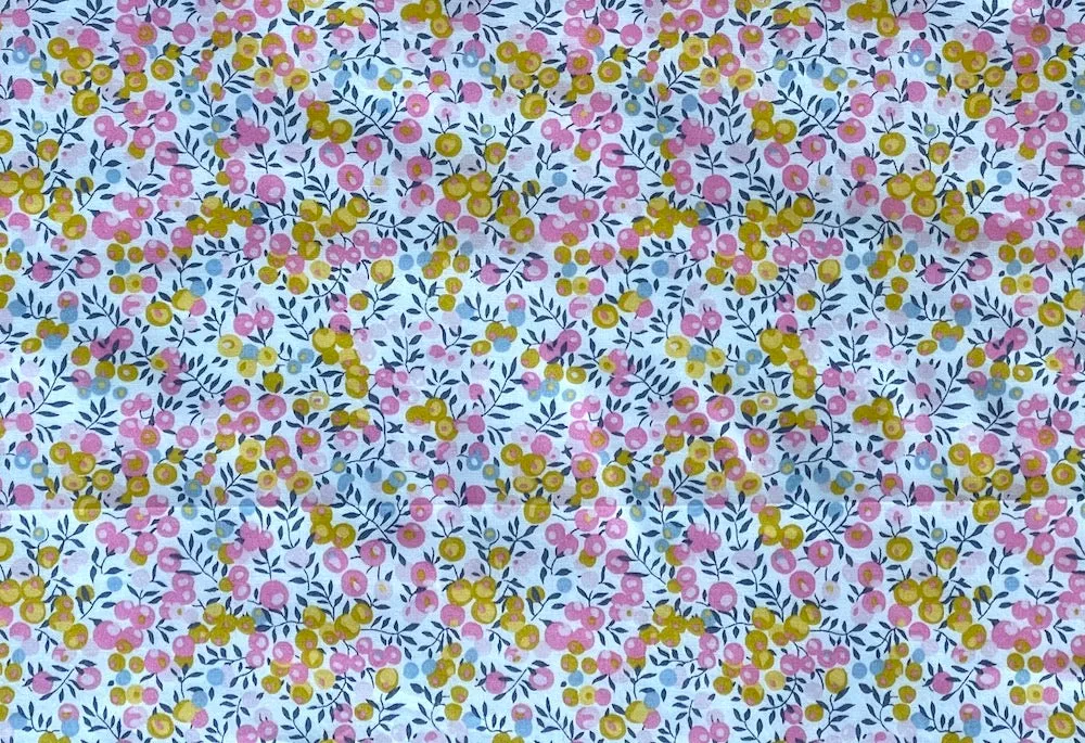 Wiltshire Pink & Butterscotch Liberty of London Tana Cotton Lawn (Made in Italy)