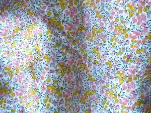 Wiltshire Pink & Butterscotch Liberty of London Tana Cotton Lawn (Made in Italy)