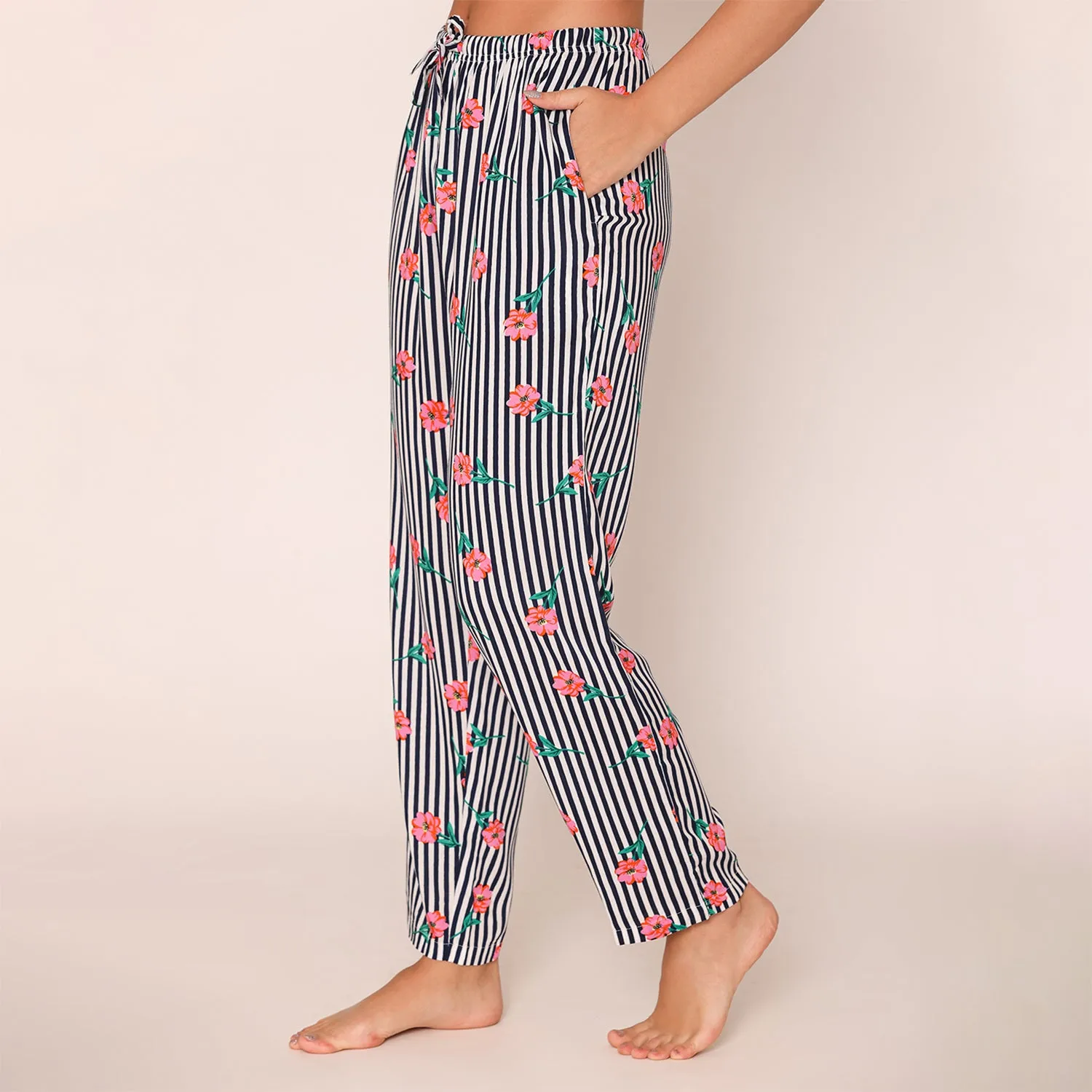 Women Printed Lower With Drawstring