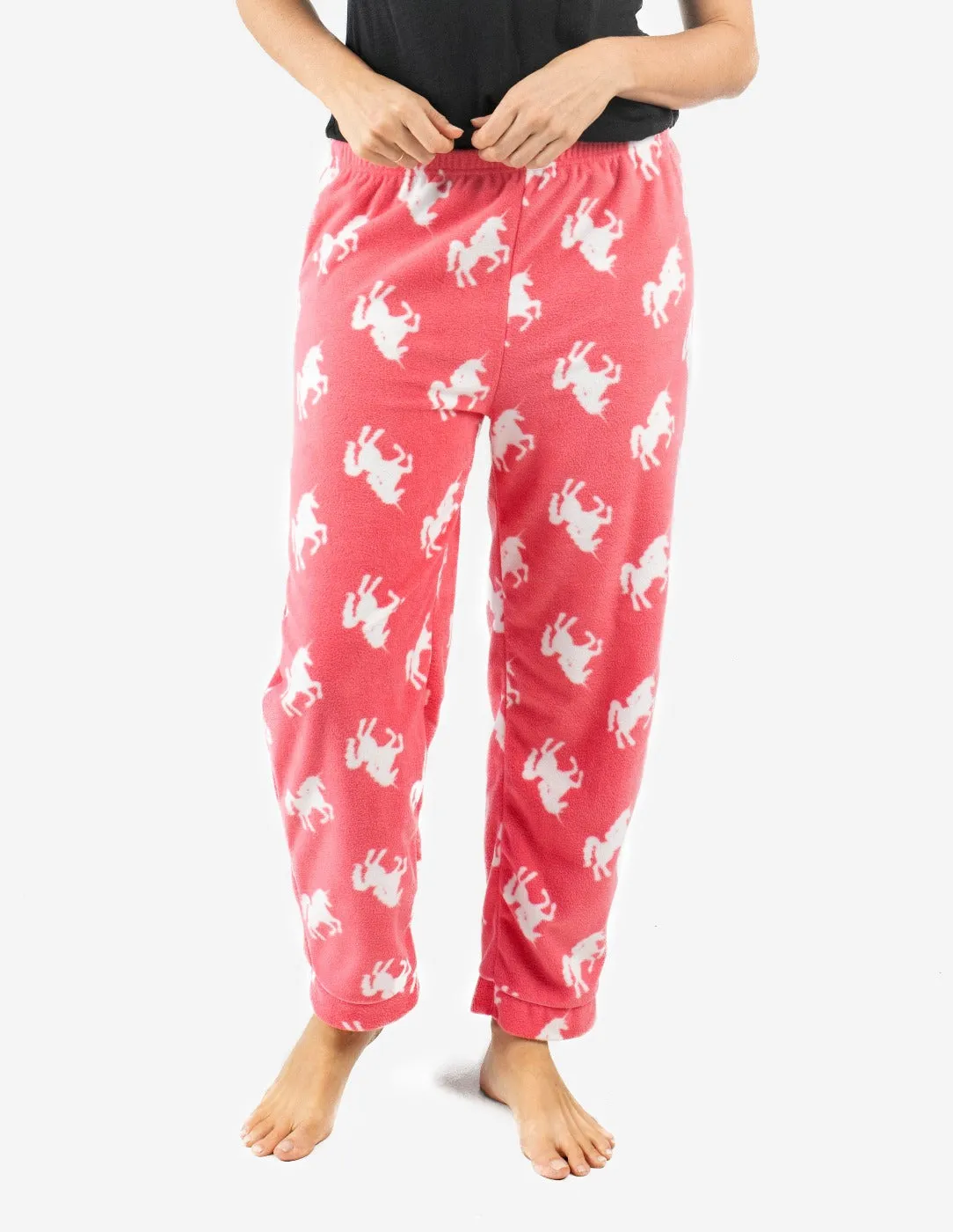 Women's Fleece Animal Print Pants