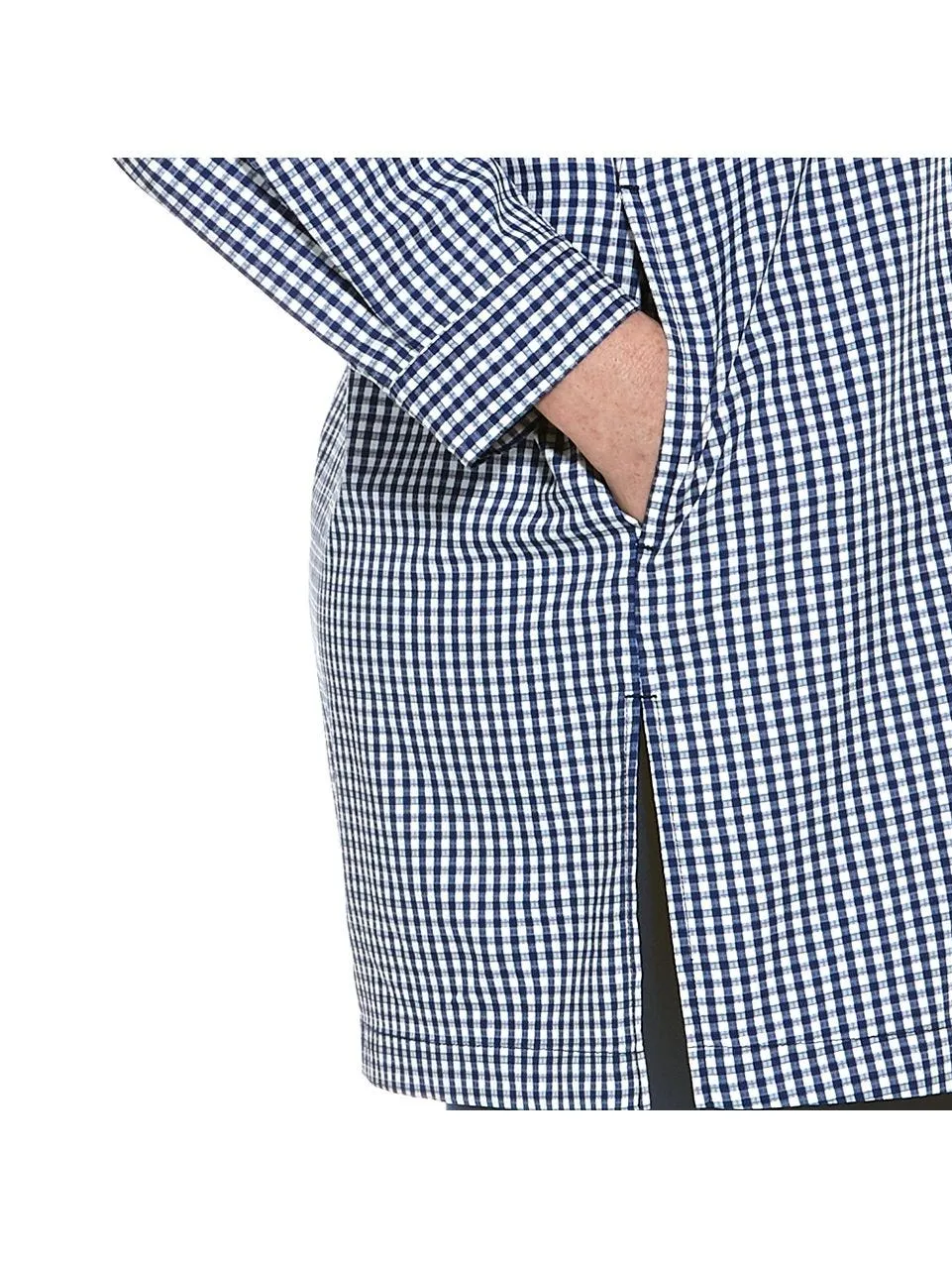 Women's Iztapa Beach Shirt | Navy Gingham