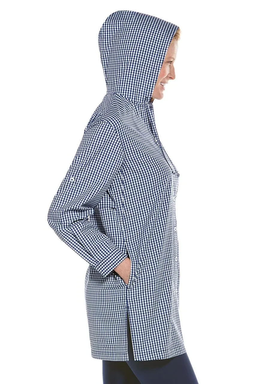 Women's Iztapa Beach Shirt | Navy Gingham