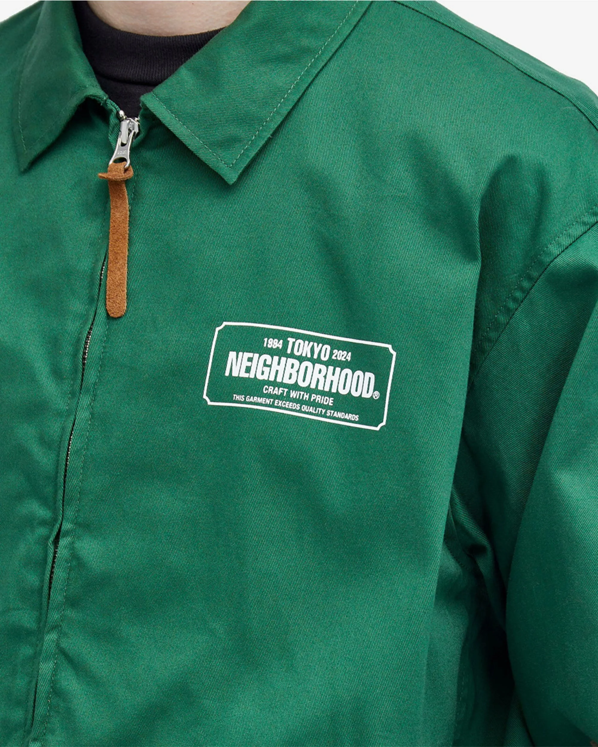 Zip Work Jacket - Green